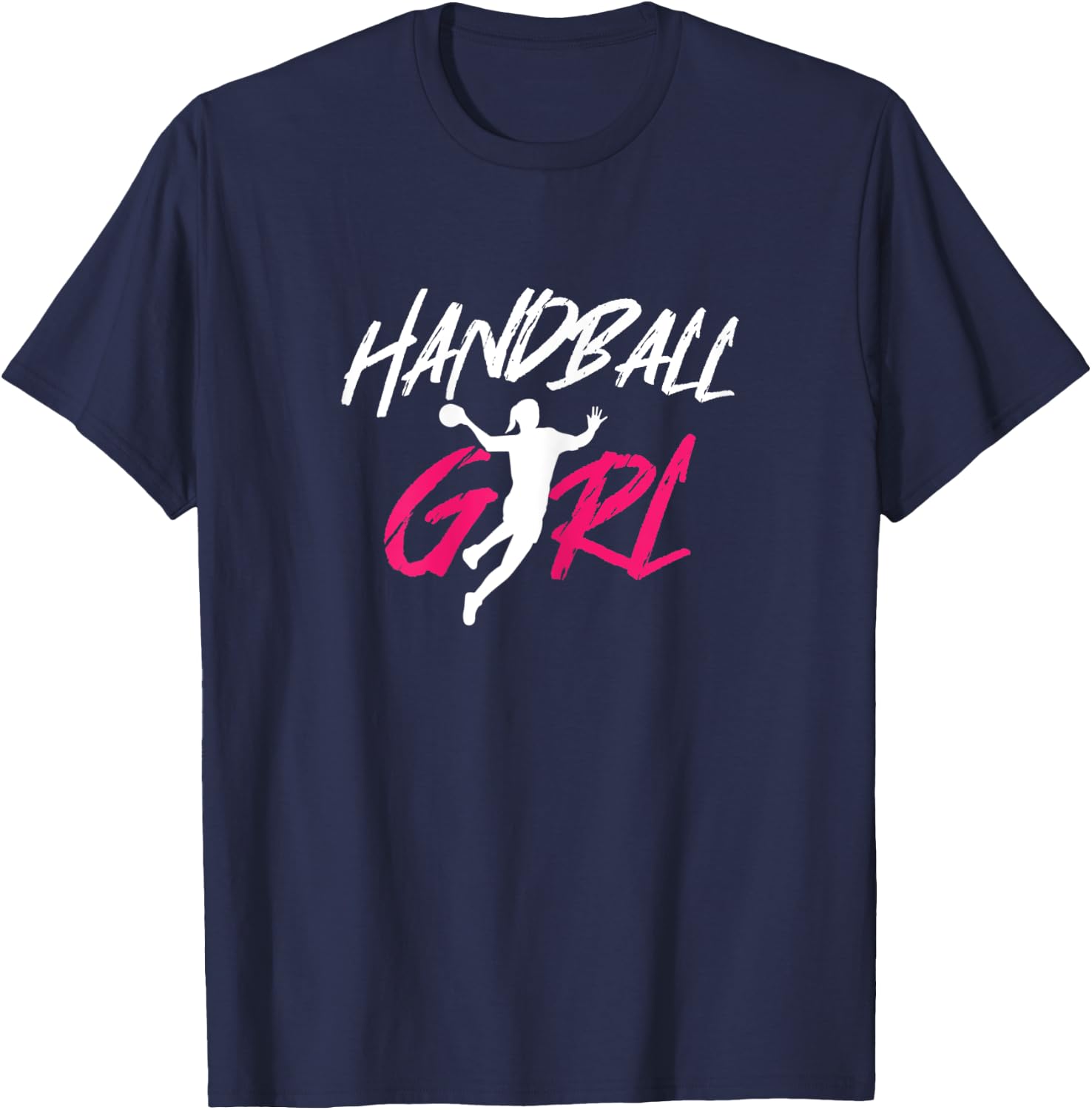 Damen Handball Girl Player Handballer Ball Sports Team Coach Spiel T-Shirt - T-Shirt | Navy