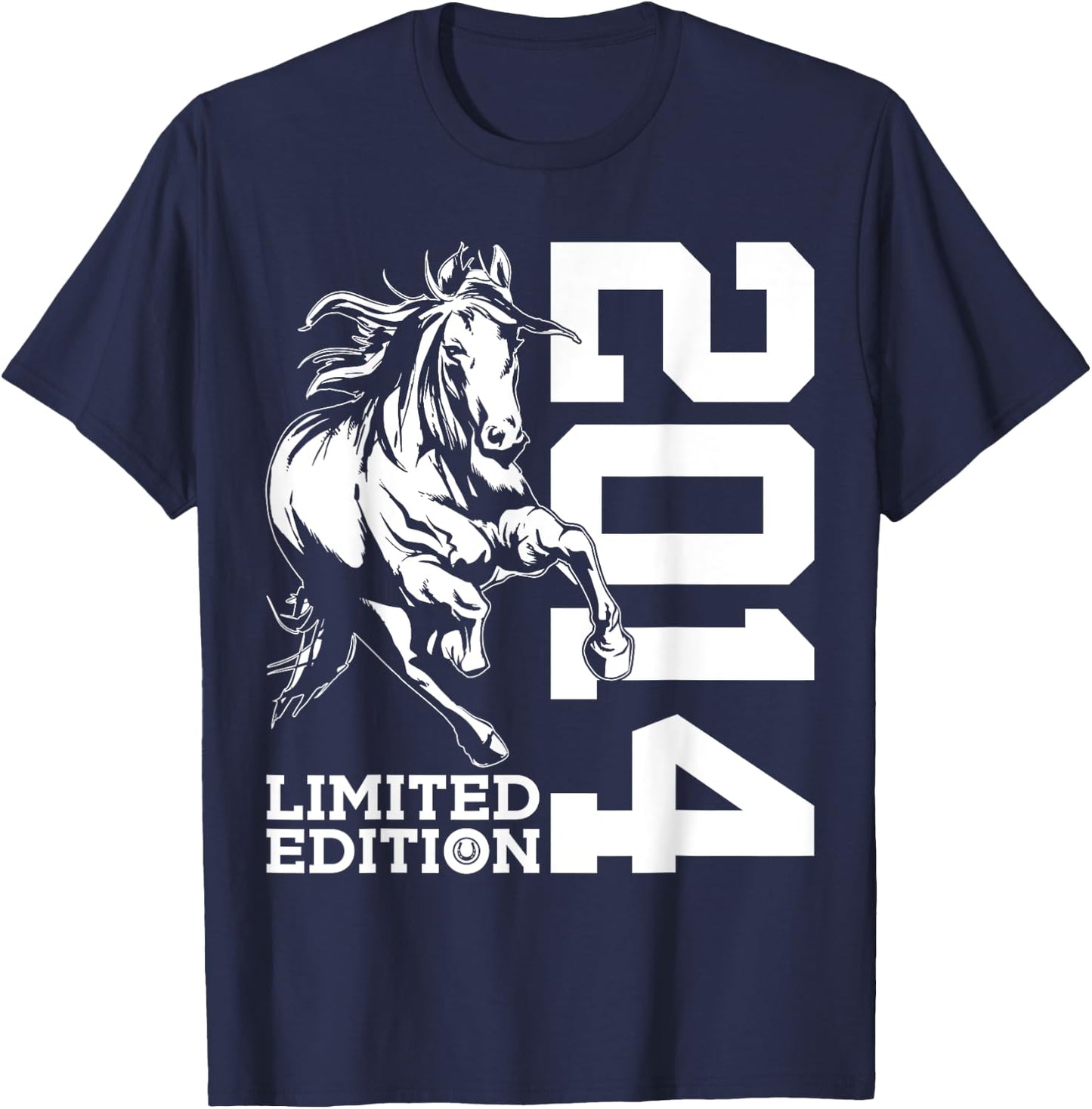 Riding 11th Birthday Horse Limited Edition 2014 Rider T-Shirt - T-Shirt | Navy