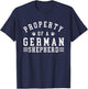Property Of A German Shepherd - Canine Dog Owner Pet Breeder T-Shirt - T-Shirt | Navy
