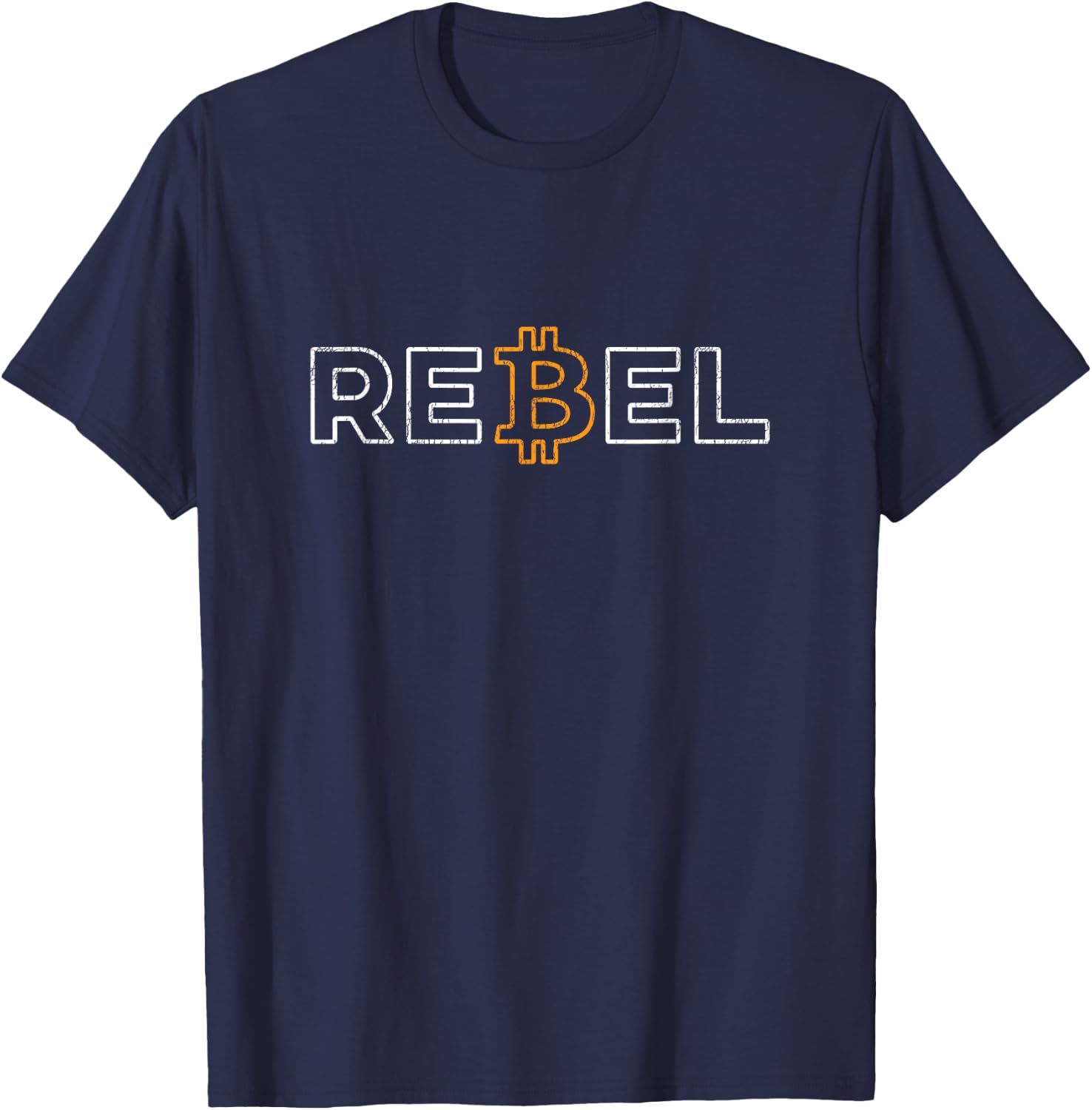 Rebel Bitcoin Crypto Währung DeFi HODL BTC T-Shirt - T-Shirt | Navy