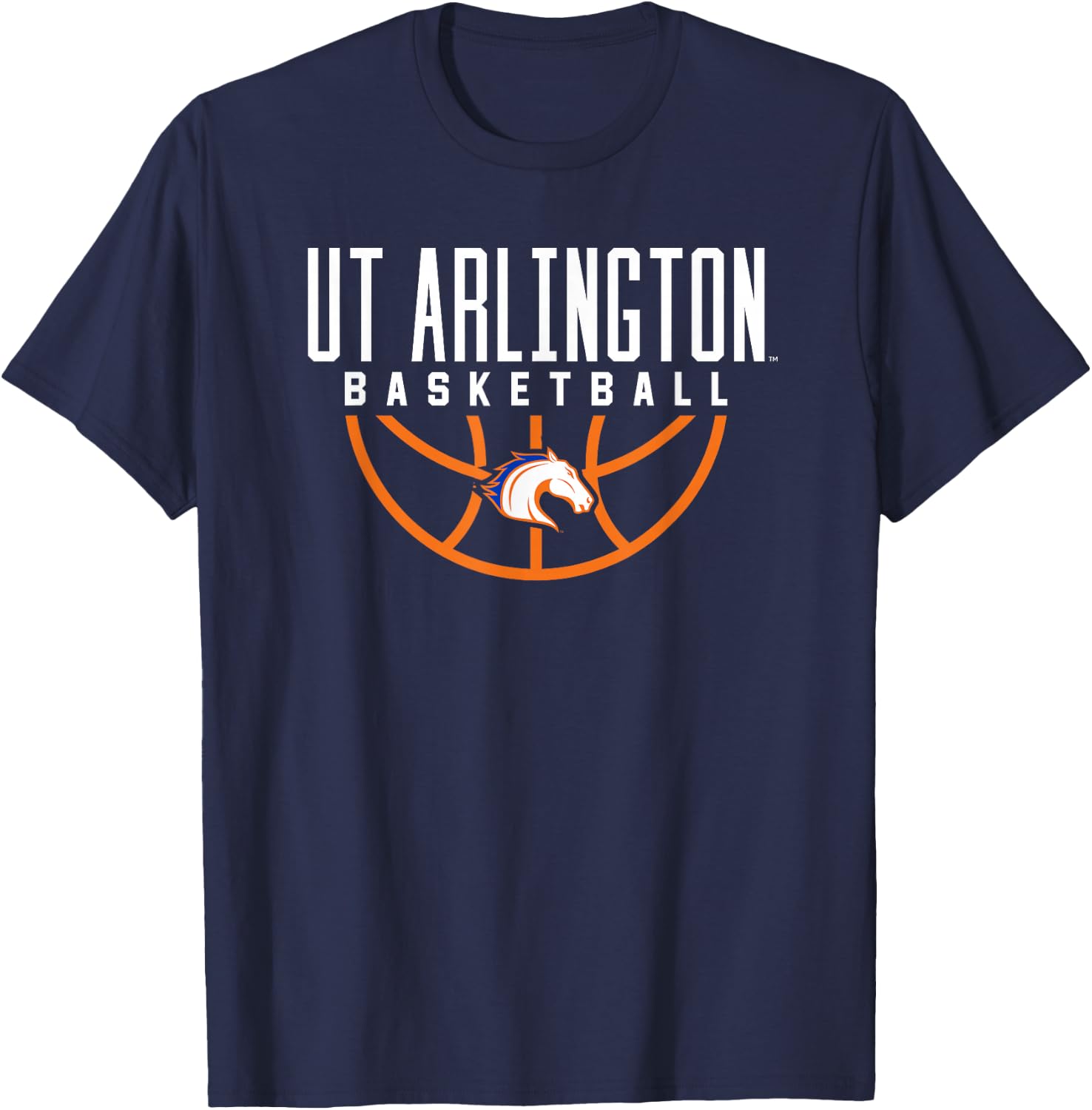 University of Texas at Arlington UTA Mavericks Basketball T-Shirt - T-Shirt | Navy
