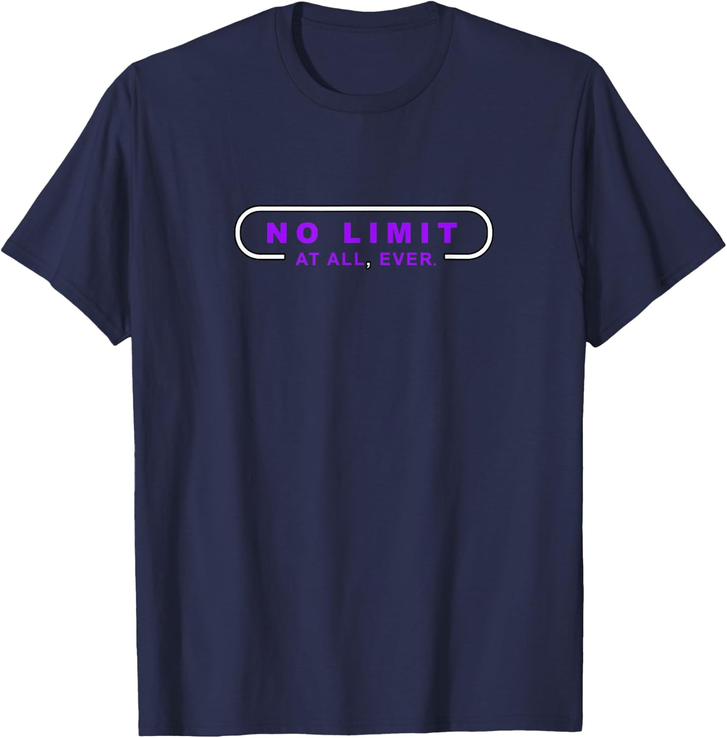 Purple Color Limit Not Found Purple Graphic T-Shirt - T-Shirt | Navy