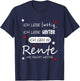 Funny Funny Humour with German Text "Ich geh in Rente [German Language], black T-Shirt - T-Shirt | Navy