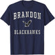 Brandon High School Blackhawks T-Shirt - T-Shirt | Navy