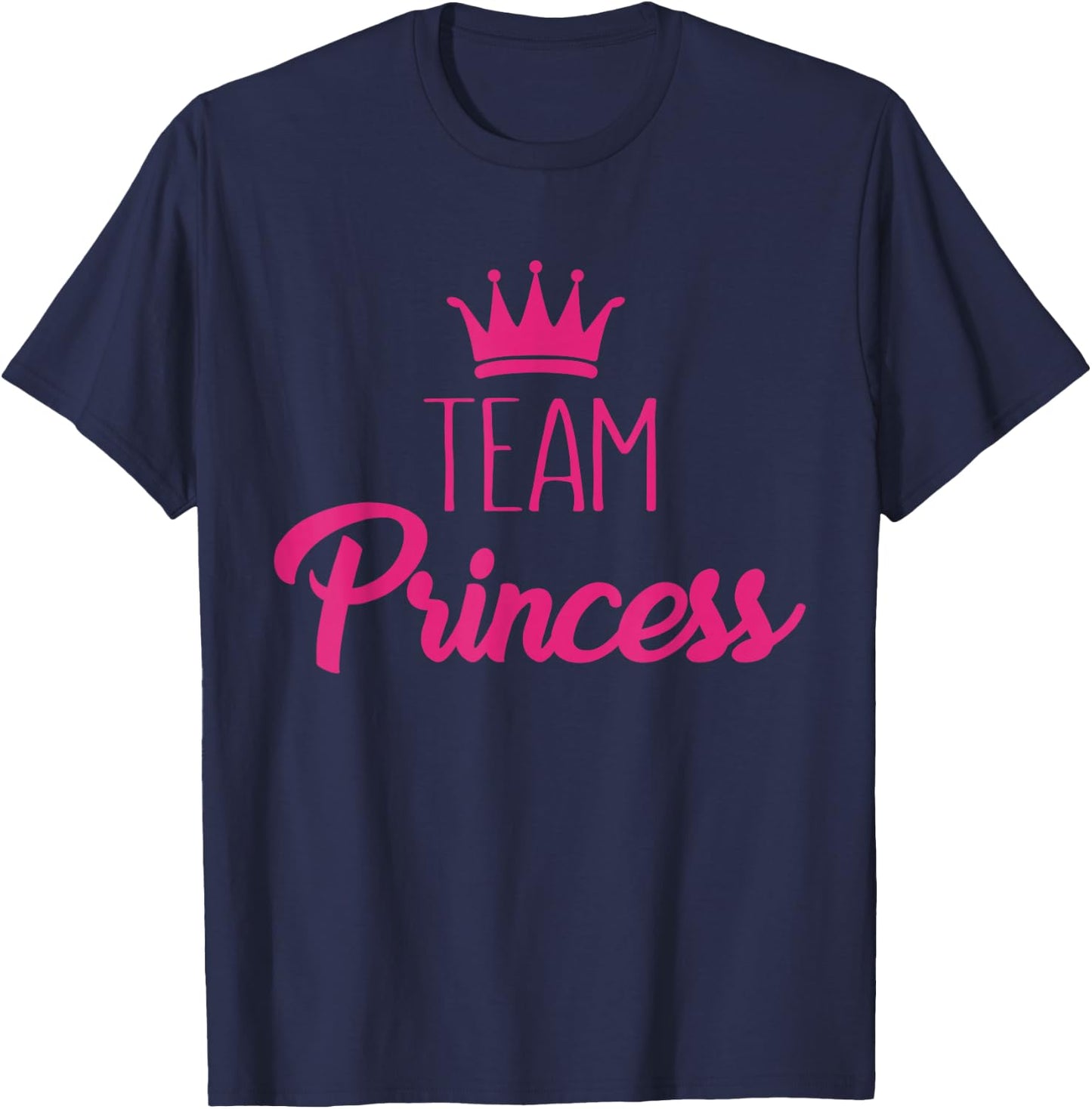 Team Princess Gender Reveal , black T-Shirt - T-Shirt | Navy