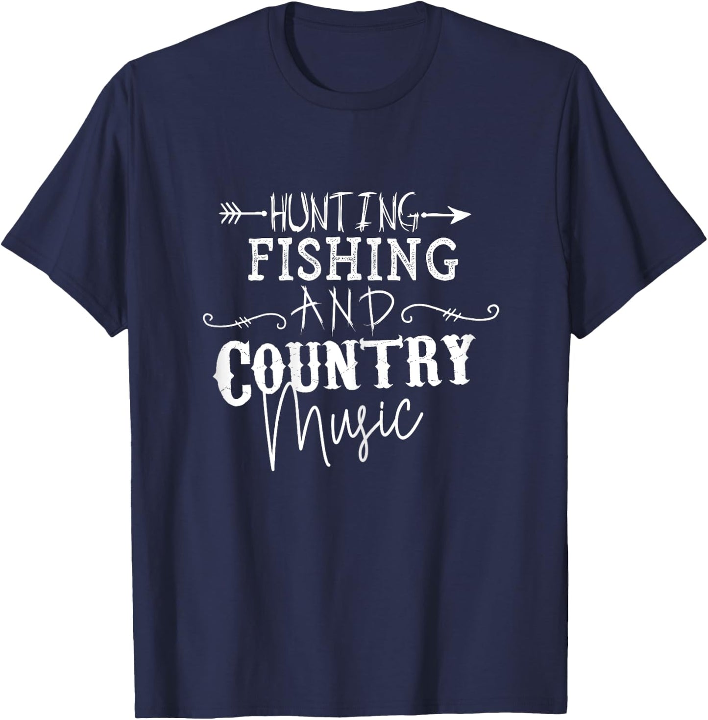 Hunting Fishing and Country Music Shirt Teen Girl T-Shirt - T-Shirt | Navy