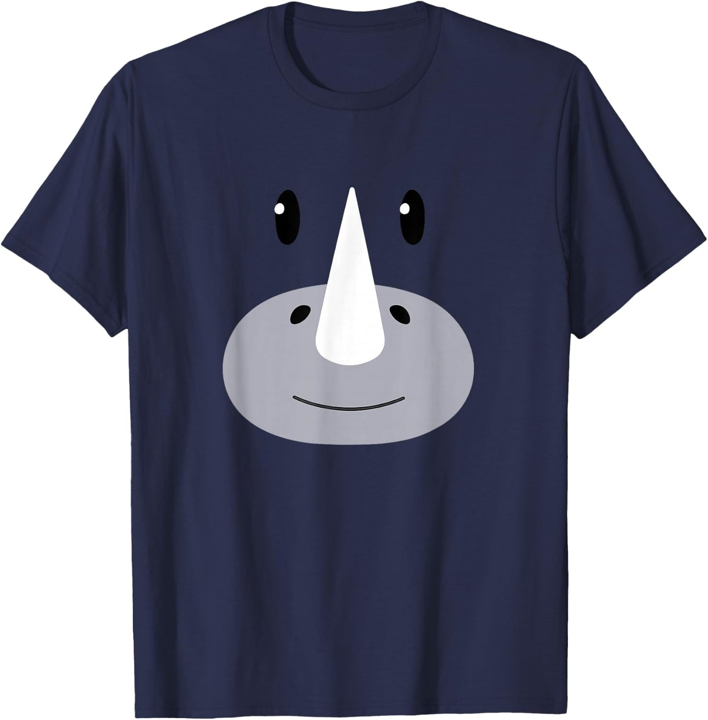 Rhino Face Halloween Costume Adult Kids Toddler Baby 5T 4T T-Shirt - T-Shirt | Navy