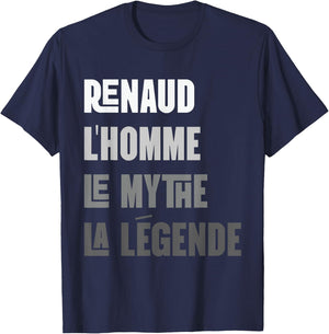 Renaud Men's Myth Legend Gift Renaud T-Shirt - T-Shirt | Navy
