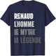 Renaud Men's Myth Legend Gift Renaud T-Shirt - T-Shirt | Navy