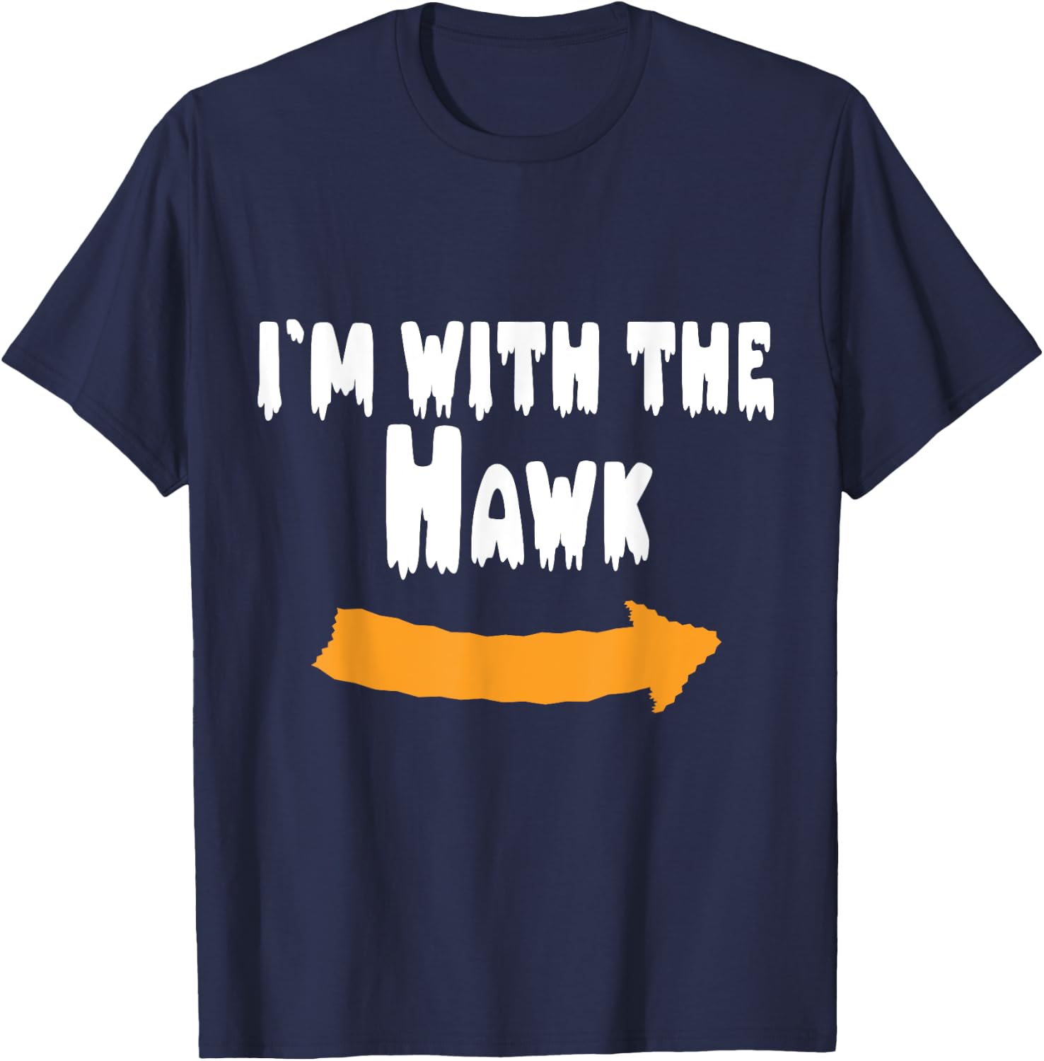 I'm with the Hawk Funny Lazy Halloween Costume T-Shirt - T-Shirt | Navy