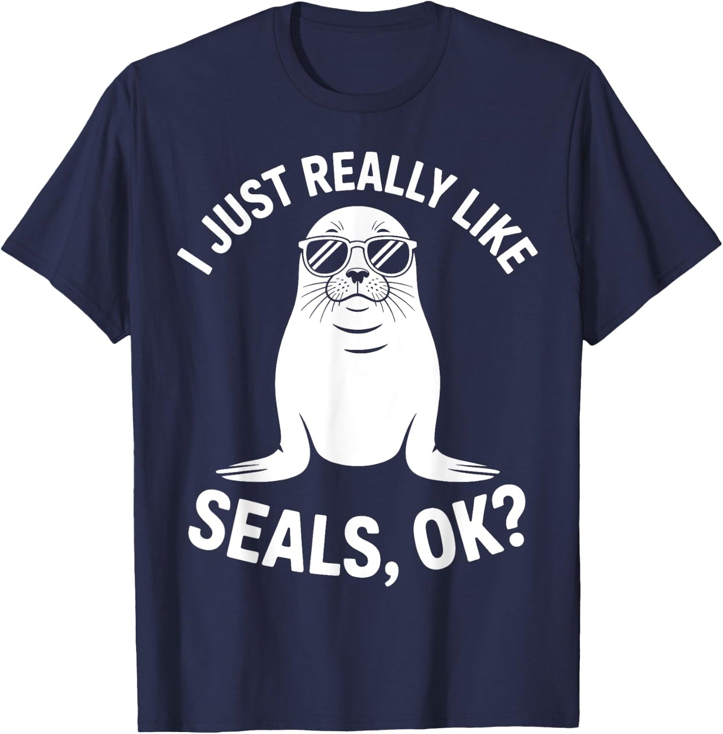 Seals Funny Seal T-Shirt - T-Shirt | Navy