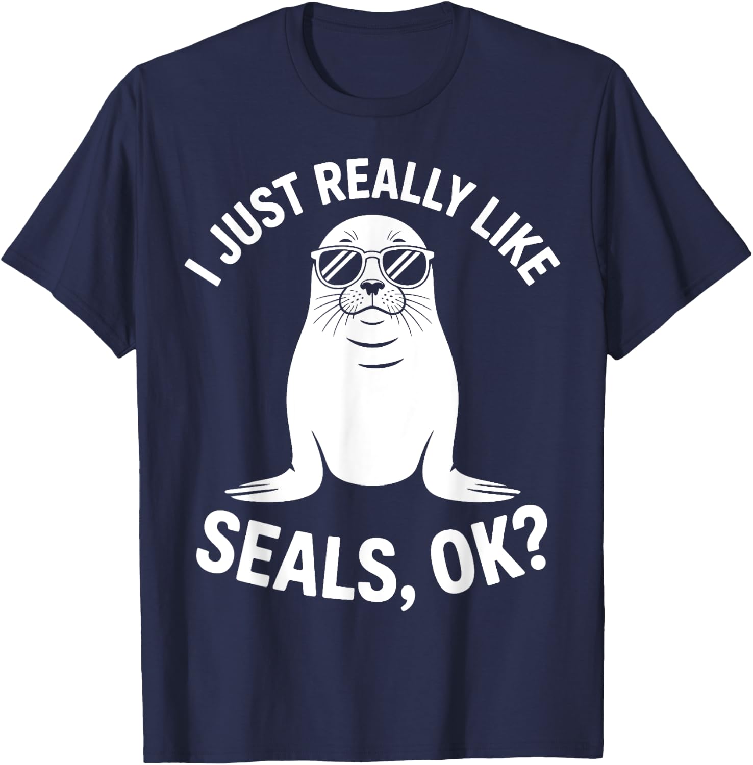 Seals Funny Seal T-Shirt - T-Shirt | Navy
