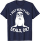 Seals Funny Seal T-Shirt - T-Shirt | Navy