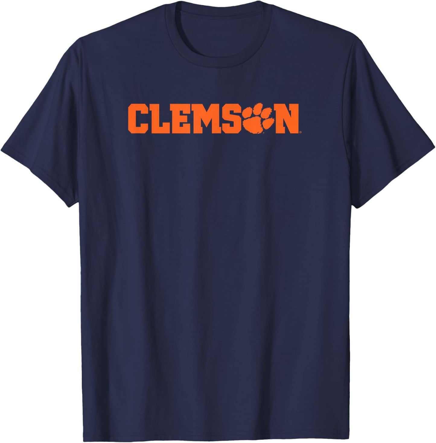Elite Authentics -Adults Black Small Classic Fit Clemson Tigers Classic Paw Officially Licensed T-Shirt - T-Shirt | Navy