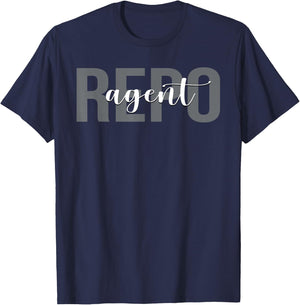 Repo Agent Repossession Agent T-Shirt - T-Shirt | Navy