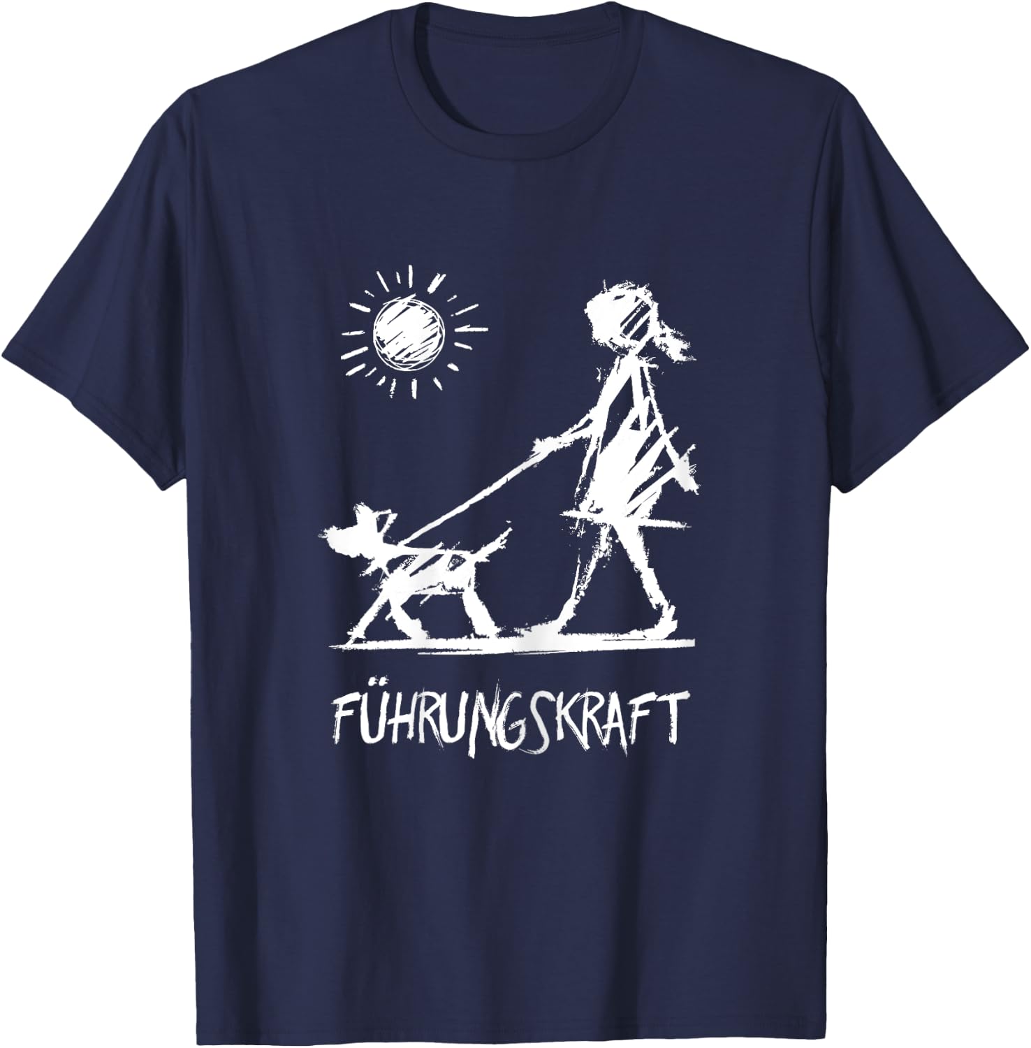 Frührungskraft Funny Dog Sayings with Print Women's , black T-Shirt - T-Shirt | Navy