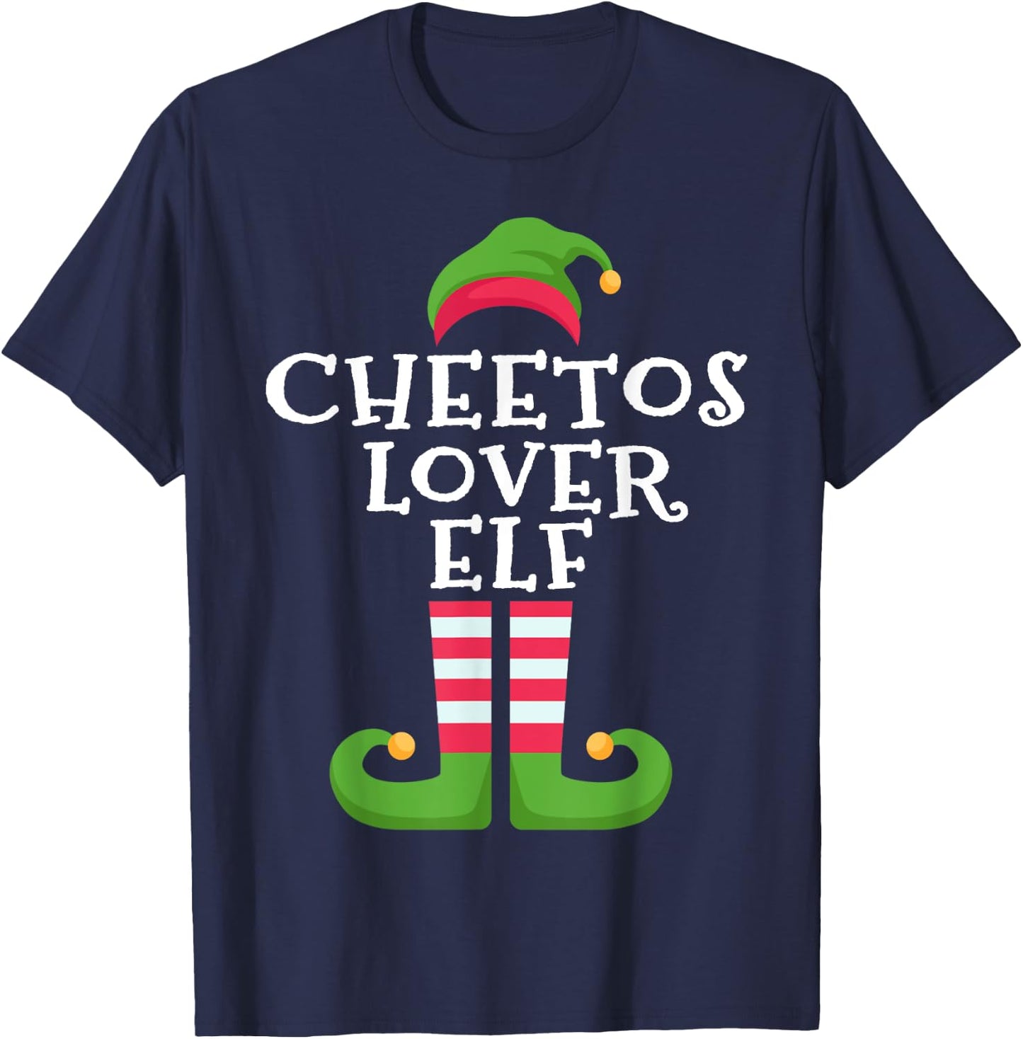 I'm The Cheetos Lover Elf Cheetos Lovers Christmas Pajama T-Shirt - T-Shirt | Navy