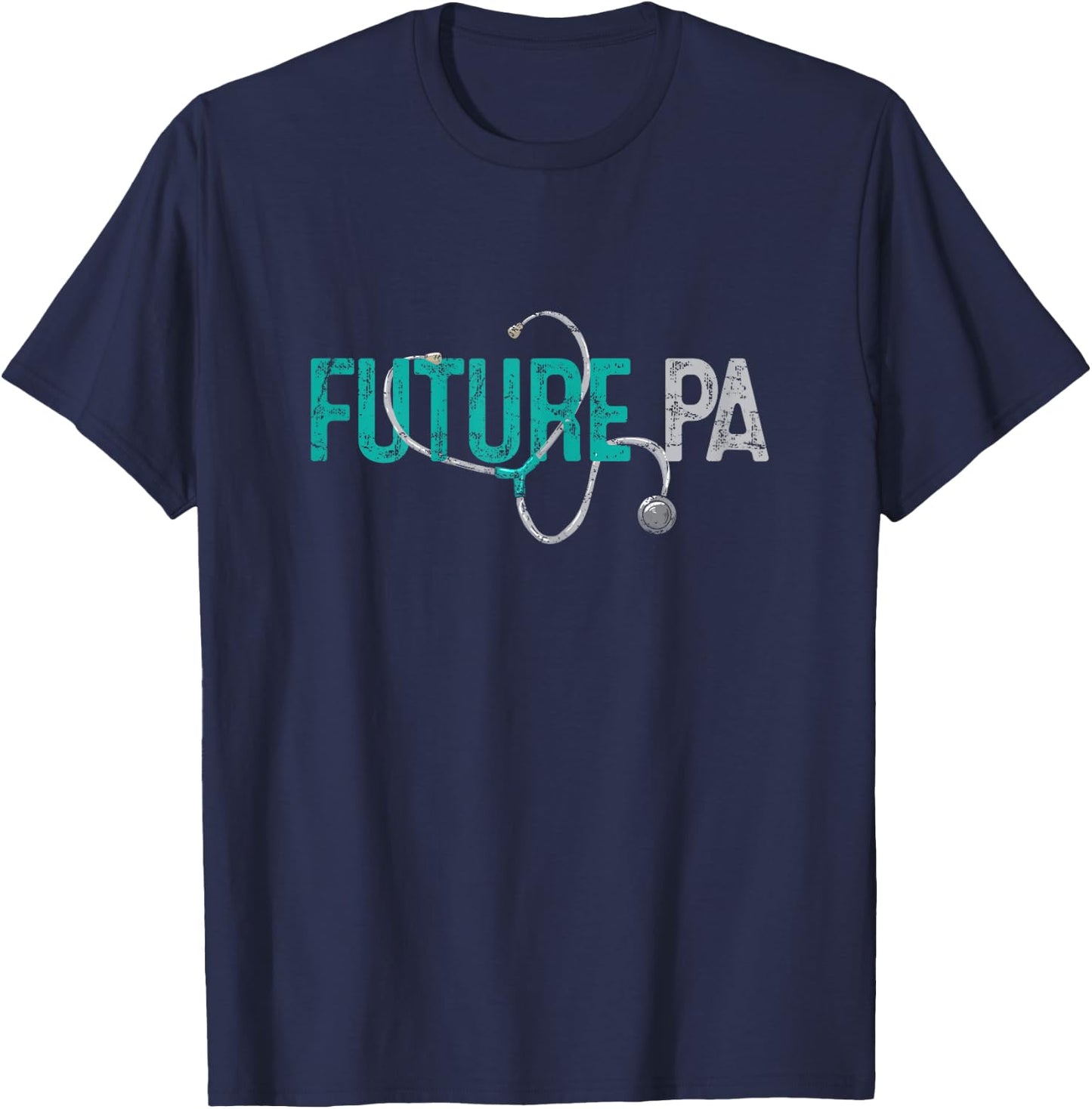 Future PA Physician Assistant Student Vintage T-Shirt - T-Shirt | Navy