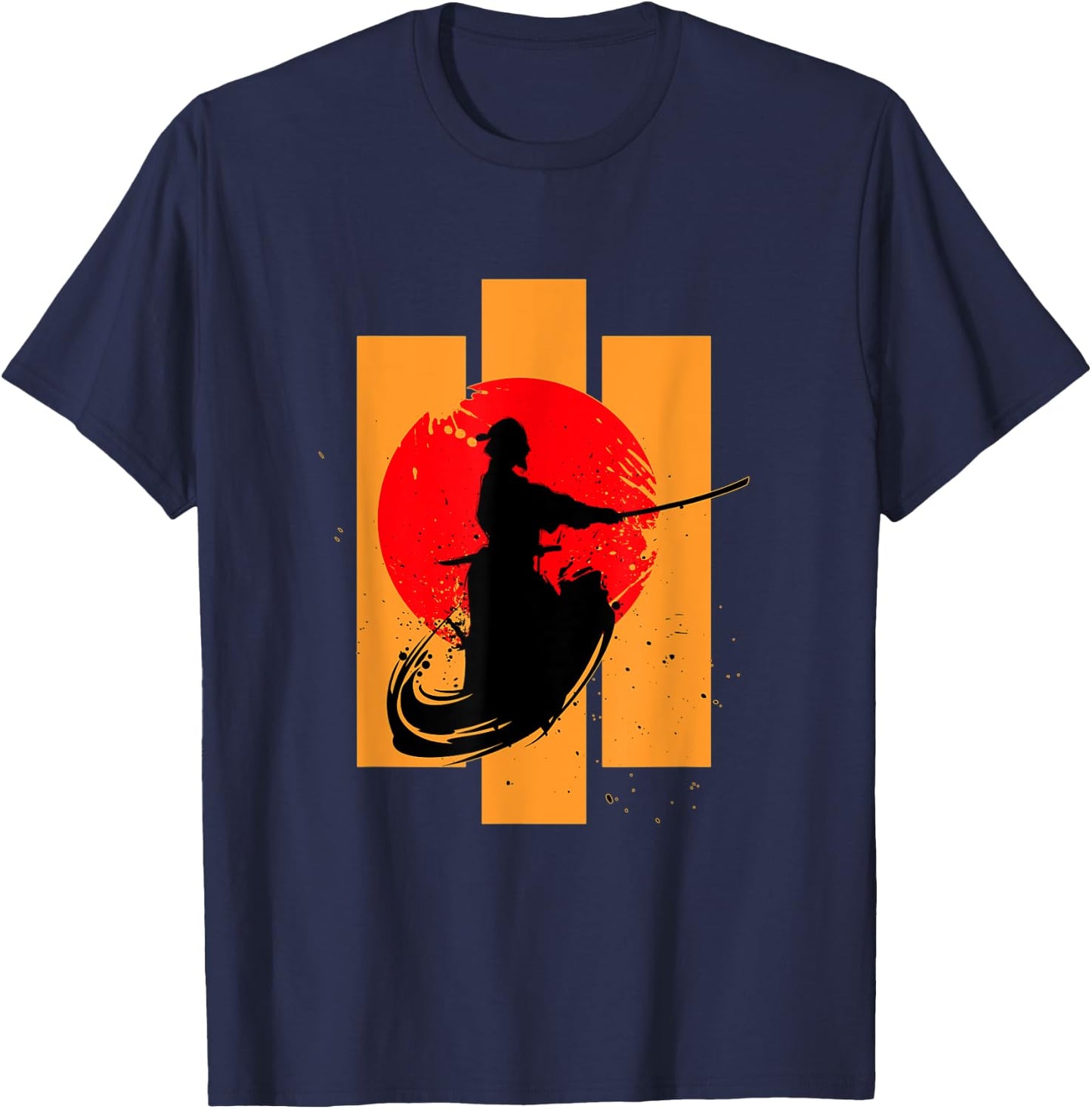 Japanischer Samurai-Krieger Bushido Code Japan Ronin Swordsmen T-Shirt - T-Shirt | Navy