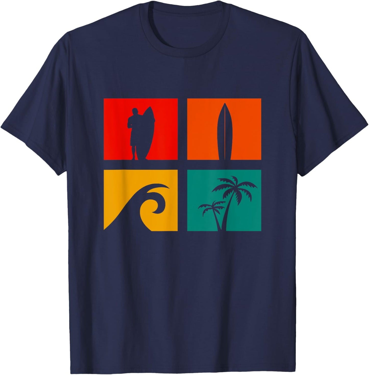 Surfing Apparel - Surfer Surf T-Shirt - T-Shirt | Navy