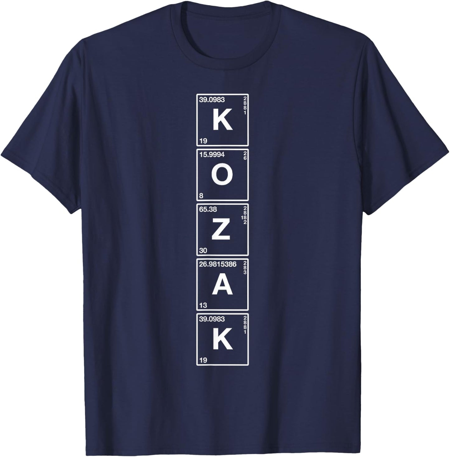 Kozak - Funny Ukrainian Patriot Vintage Ukraine Science T-Shirt - T-Shirt | Navy
