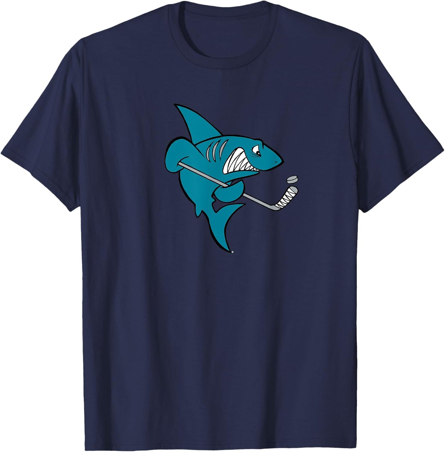 Ice Shark Hockey Ocean Beast T-Shirt - T-Shirt | Navy