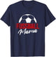 Fußball Mama rot Fussball Mutter Verein Ball Lustig T-Shirt - T-Shirt | Navy