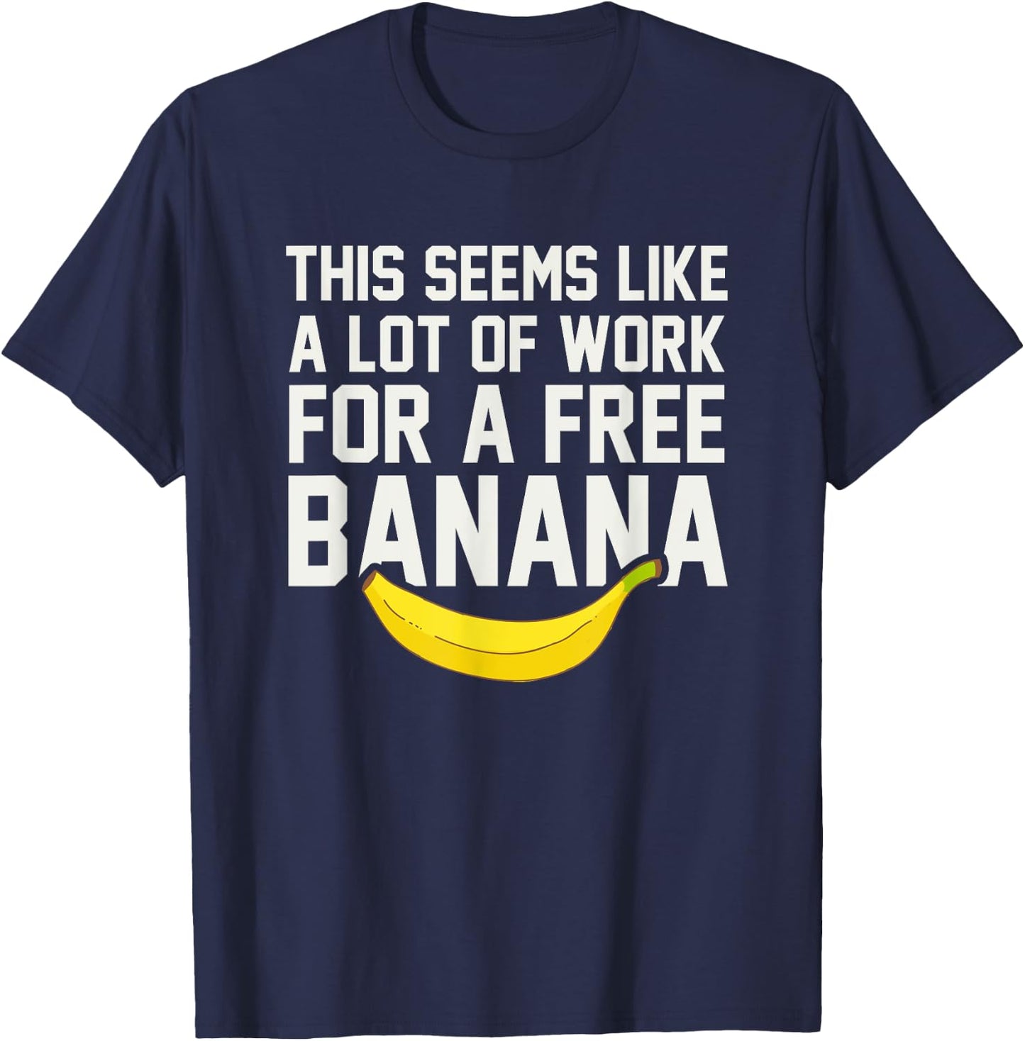 Funny Cross Country Running Shirts - XC Shirt Free Bananaa T-Shirt - T-Shirt | Navy