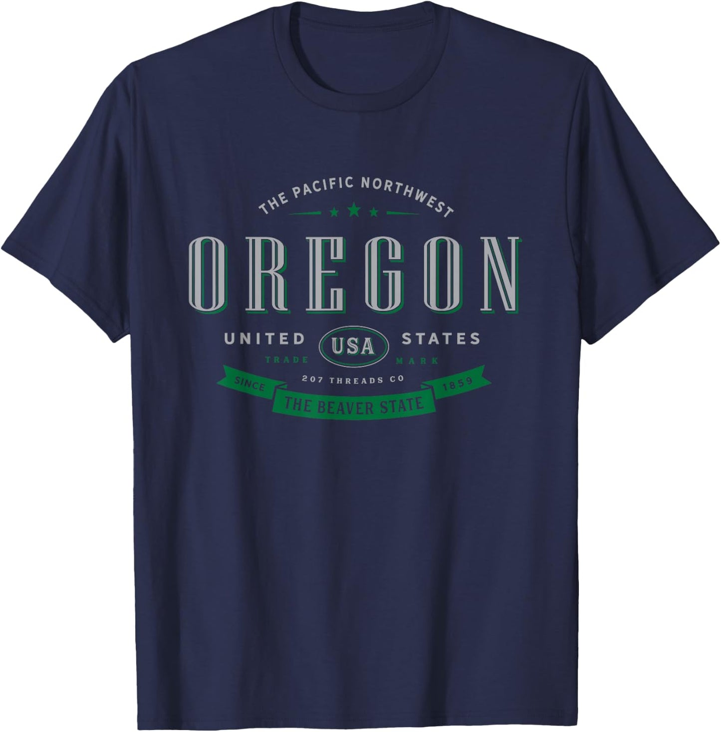 State of Oregon T-Shirt - T-Shirt | Navy