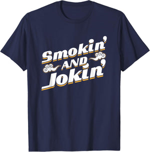 Smokin' and Jokin' T Shirt T-Shirt - T-Shirt | Navy
