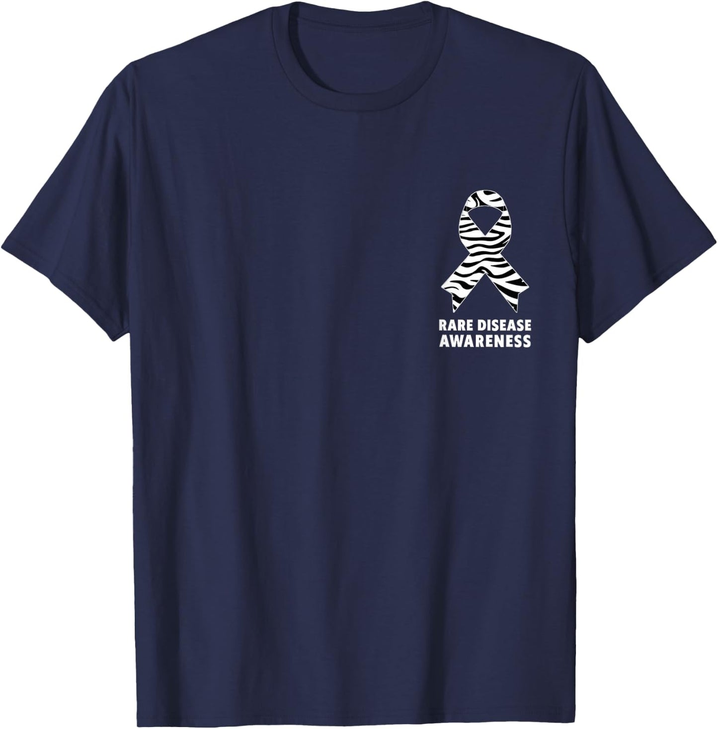 Zebra- zur Sensibilisierung für seltene Krankheiten — Tag der seltenen Krankheiten 2026 T-Shirt - T-Shirt | Navy