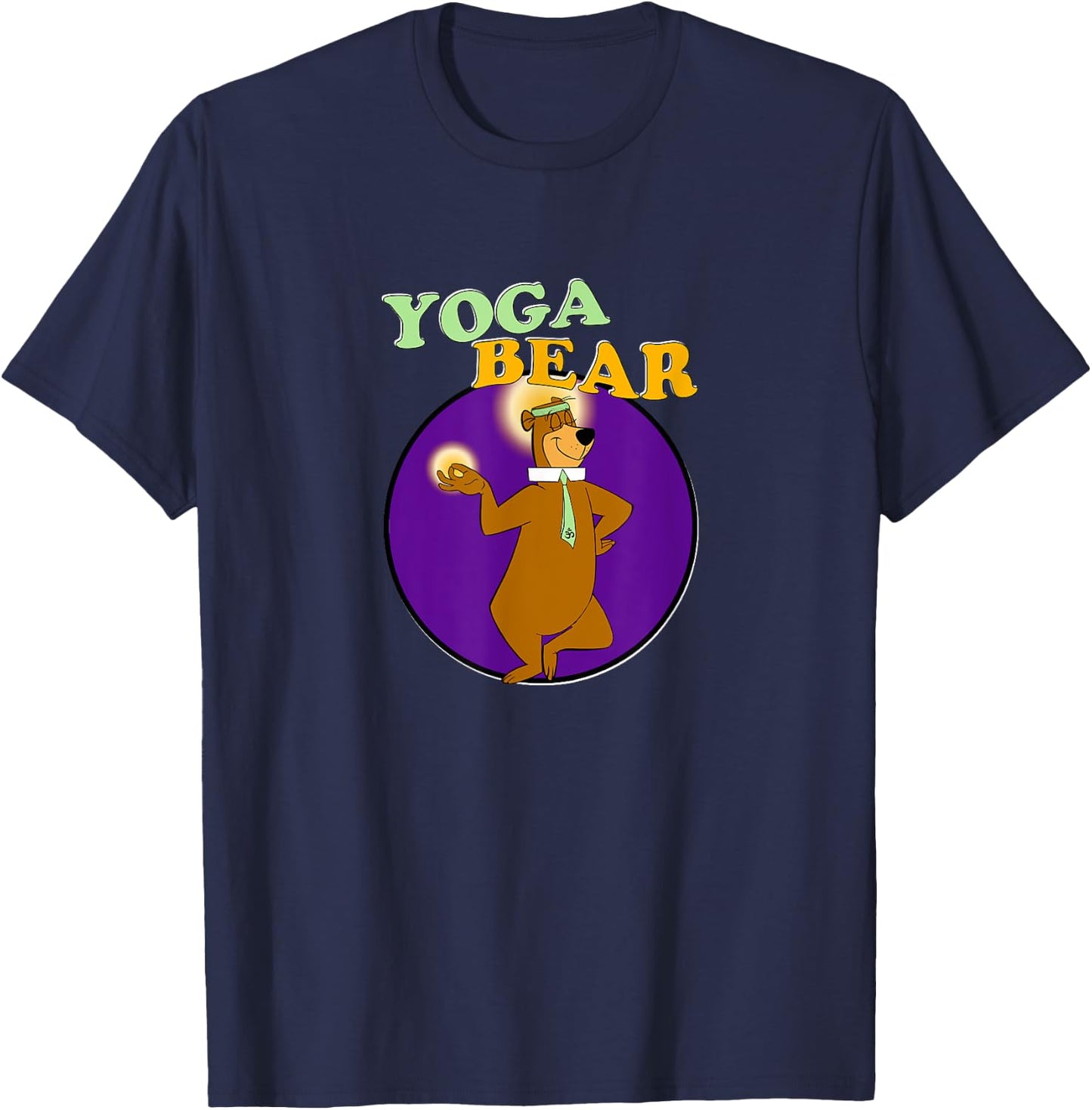 Yoga Bear Funny Yogi Yoga Workout T-Shirt - T-Shirt | Navy