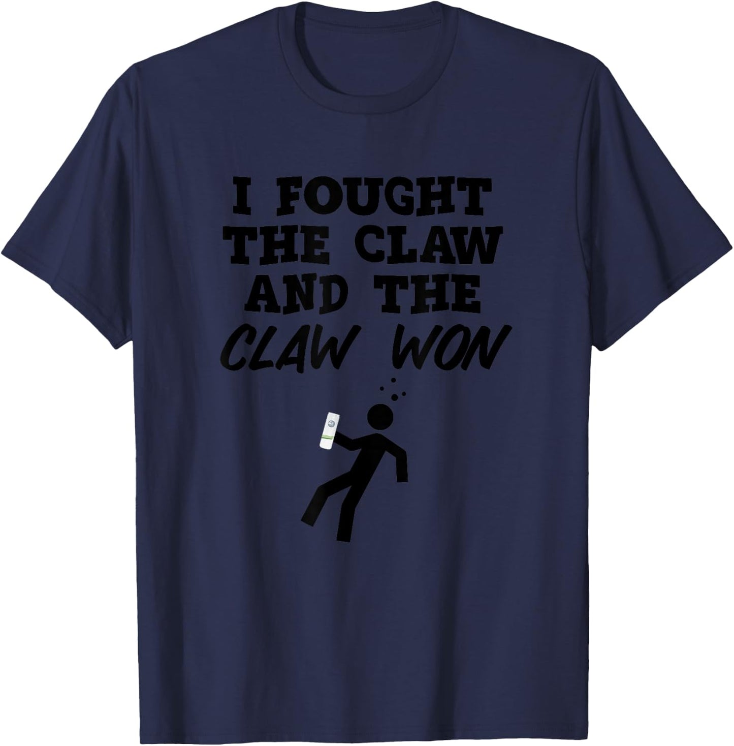I Fought The Claw & The Claw Won Hard Seltzer Bar Crawl T-Shirt - T-Shirt | Navy