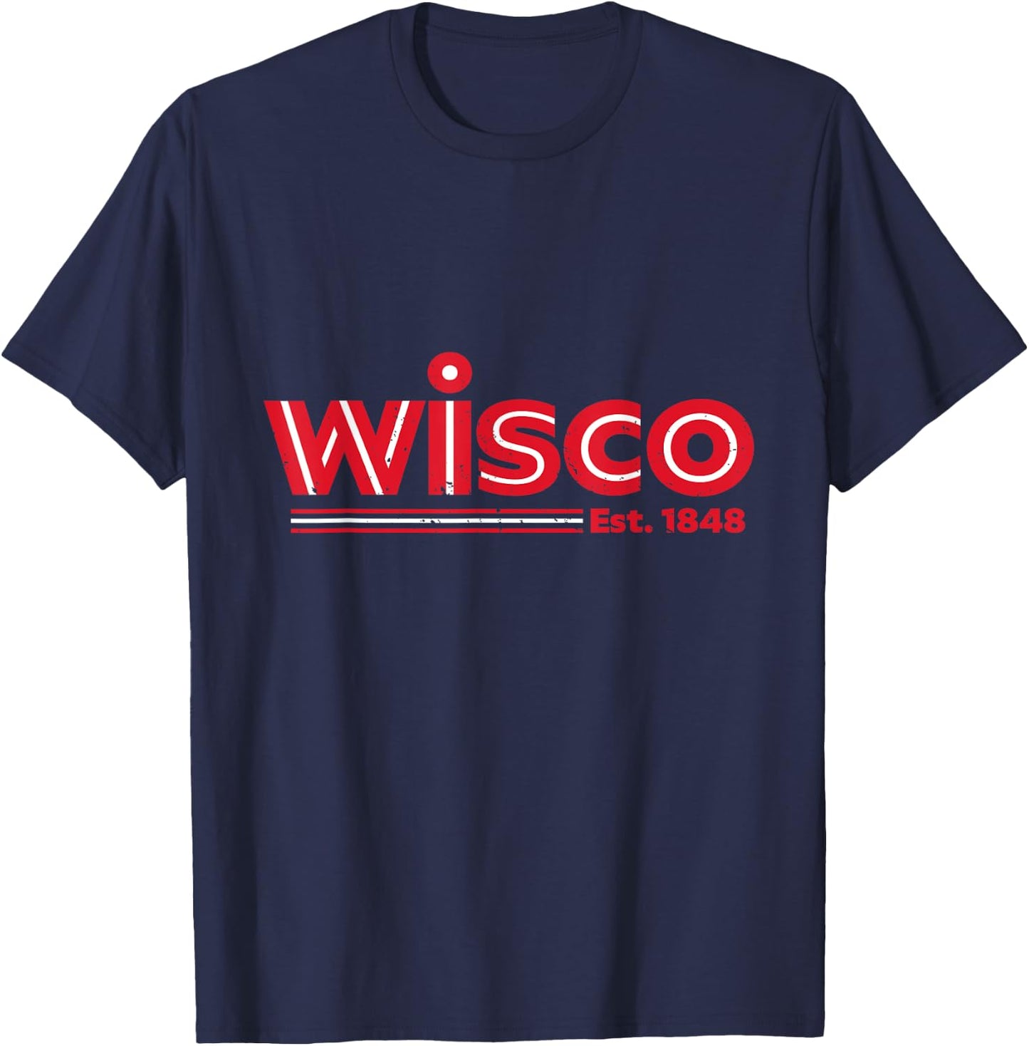 Wisco Design - Wisconsin Sweat T-Shirt - T-Shirt | Navy