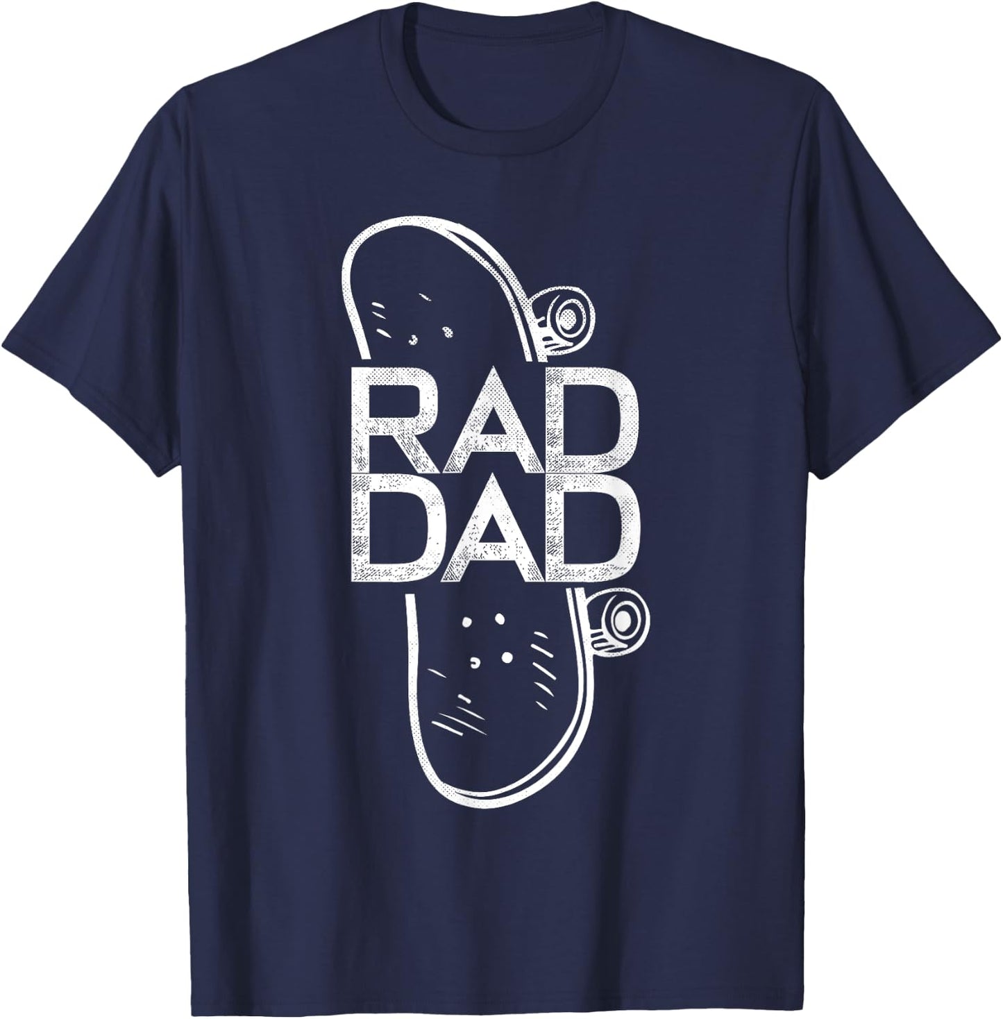 Rad Dad Skateboard Father T-Shirt - T-Shirt | Navy