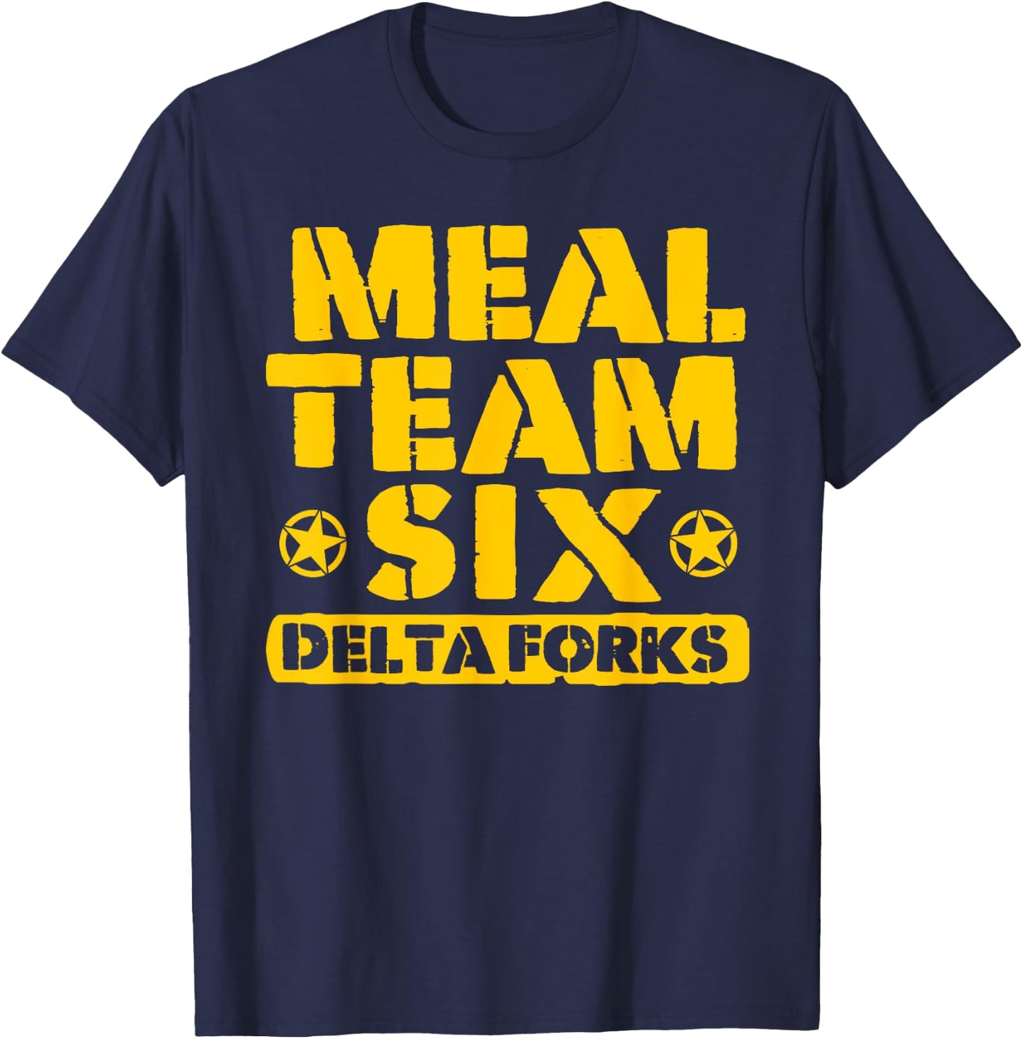 Meal Team Six: Delta Forks T-Shirt - T-Shirt | Navy