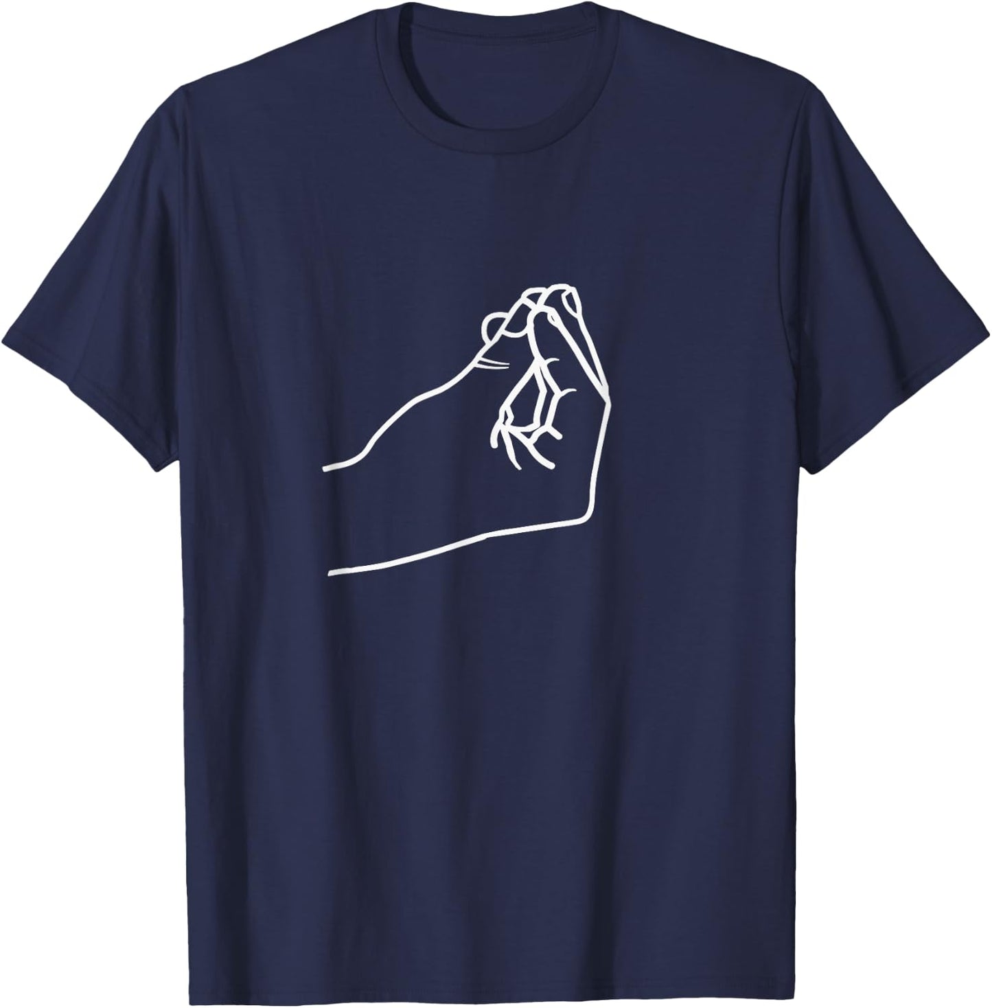 Italian Pinched Fingers T-Shirt - T-Shirt | Navy