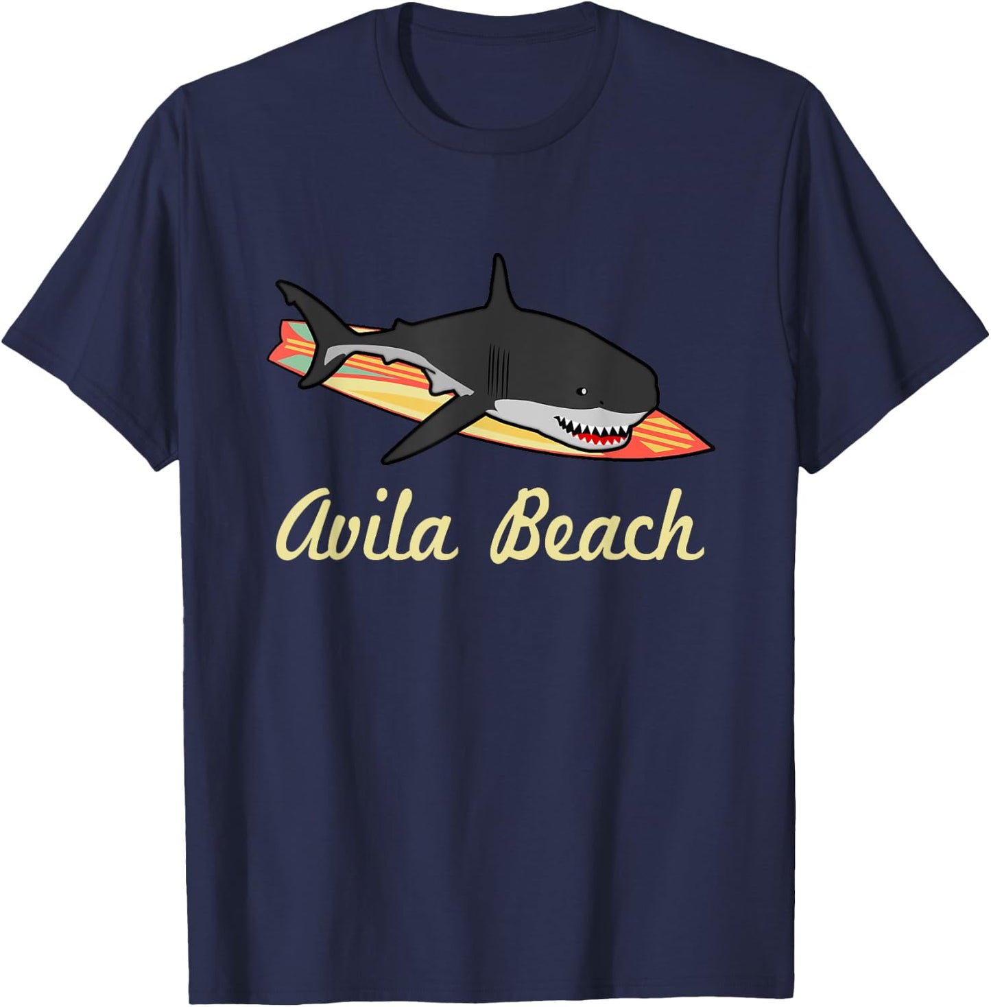 Avila Beach Souvenir Graphic Surf California Fun Gifts Women Kids T-Shirt - T-Shirt | Navy