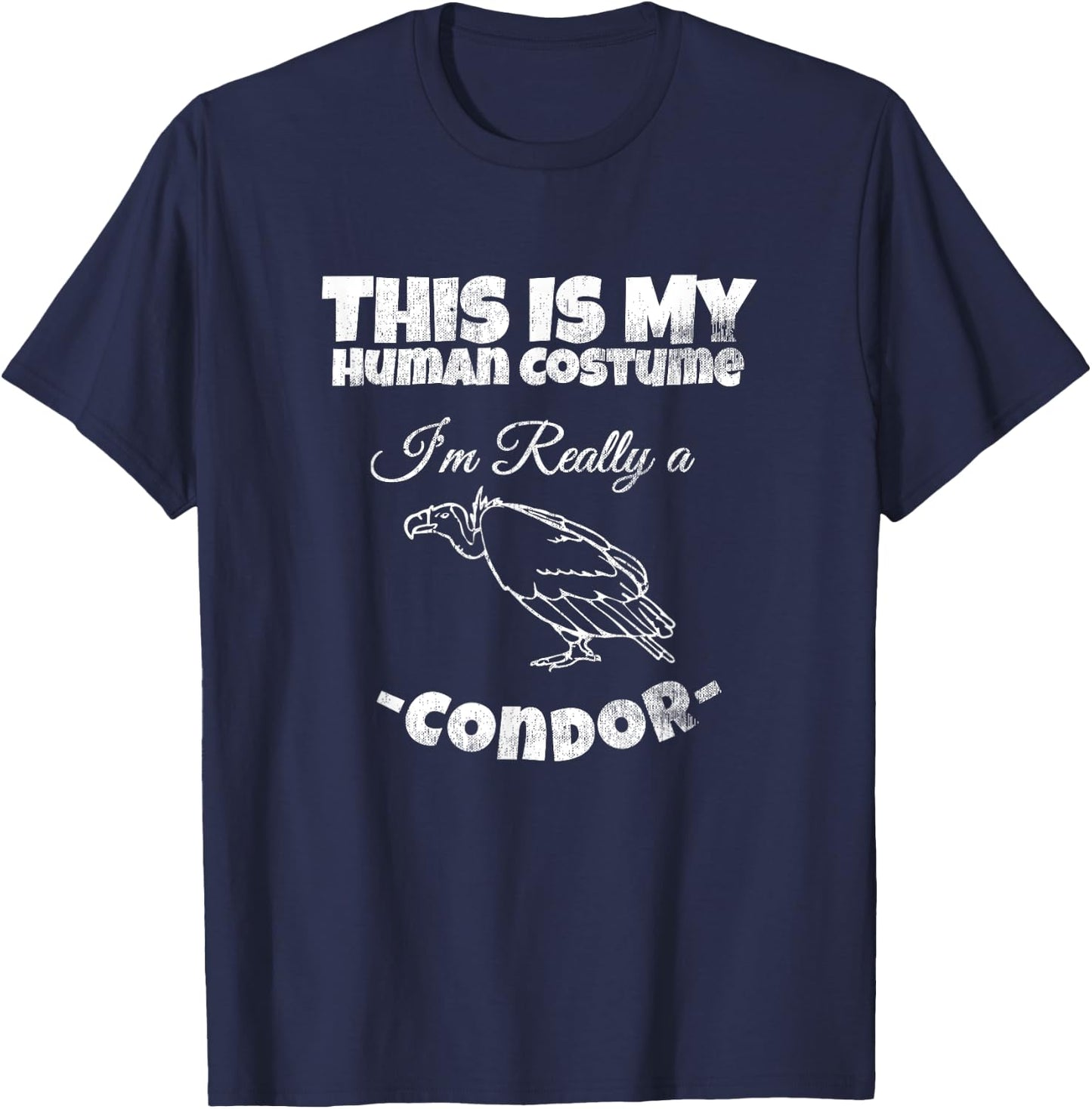 Condor Bird Human Costume Cute Christmas Costume Gift T-Shirt - T-Shirt | Navy