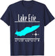 Modern Lake Erie - Great Lakes T-Shirt - T-Shirt | Navy