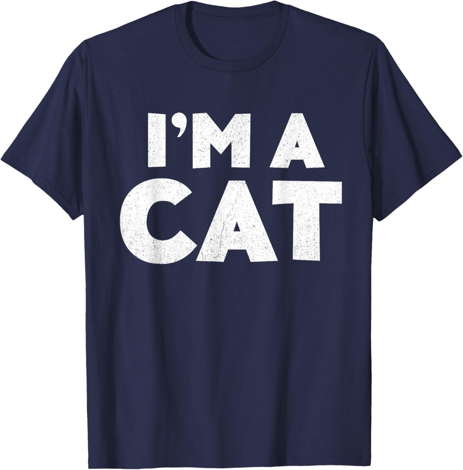 I'm A Cat Shirt Adult Kids Halloween Costume T-Shirt - T-Shirt | Navy