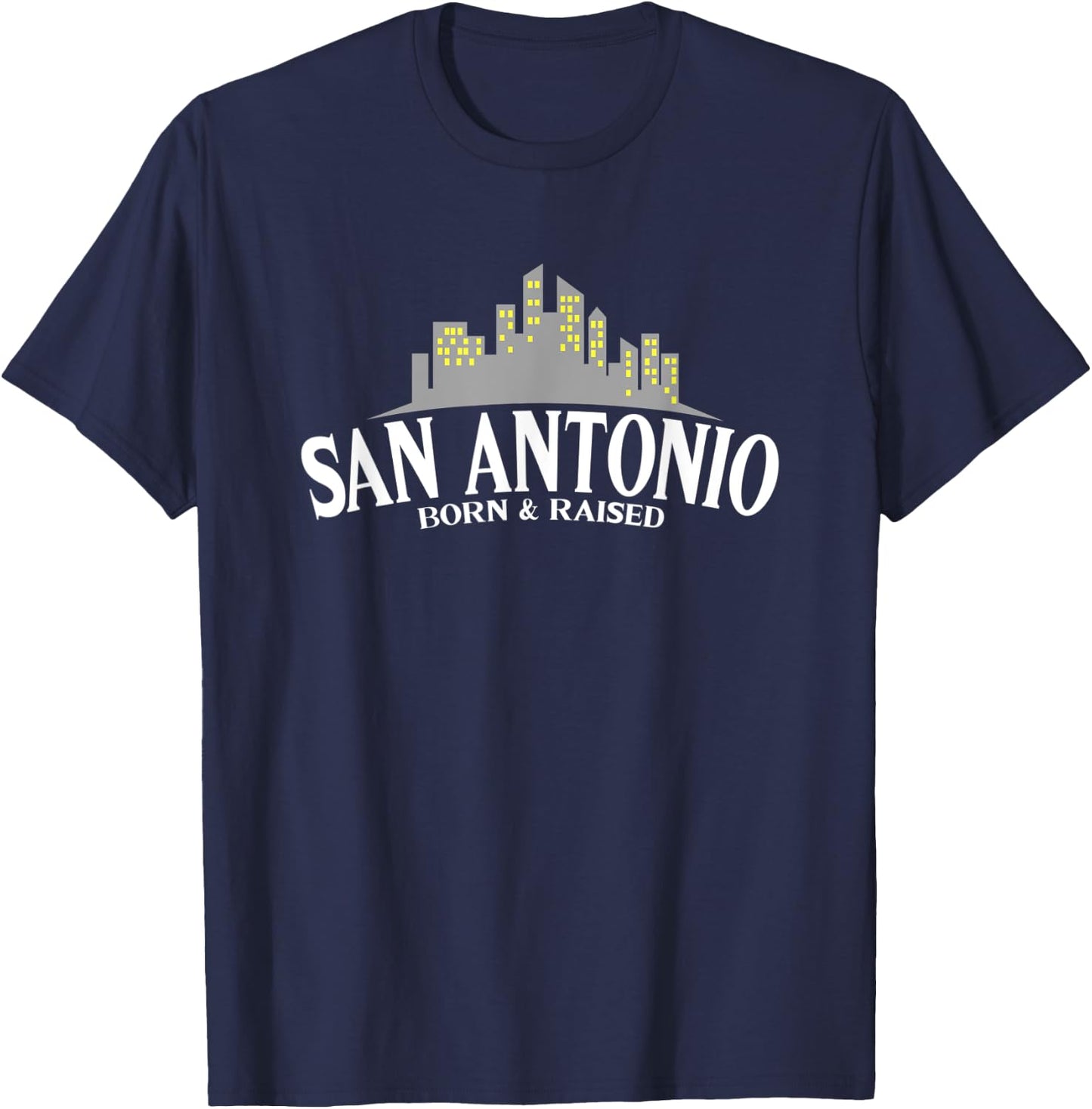 San Antonio Born & Raised - USA - Texas T-Shirt - T-Shirt | Navy