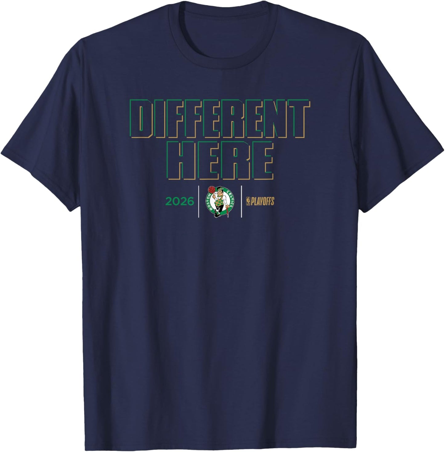 NBA 2026 Playoffs Mantra Celtics Shadow Realm T-Shirt - T-Shirt | Navy