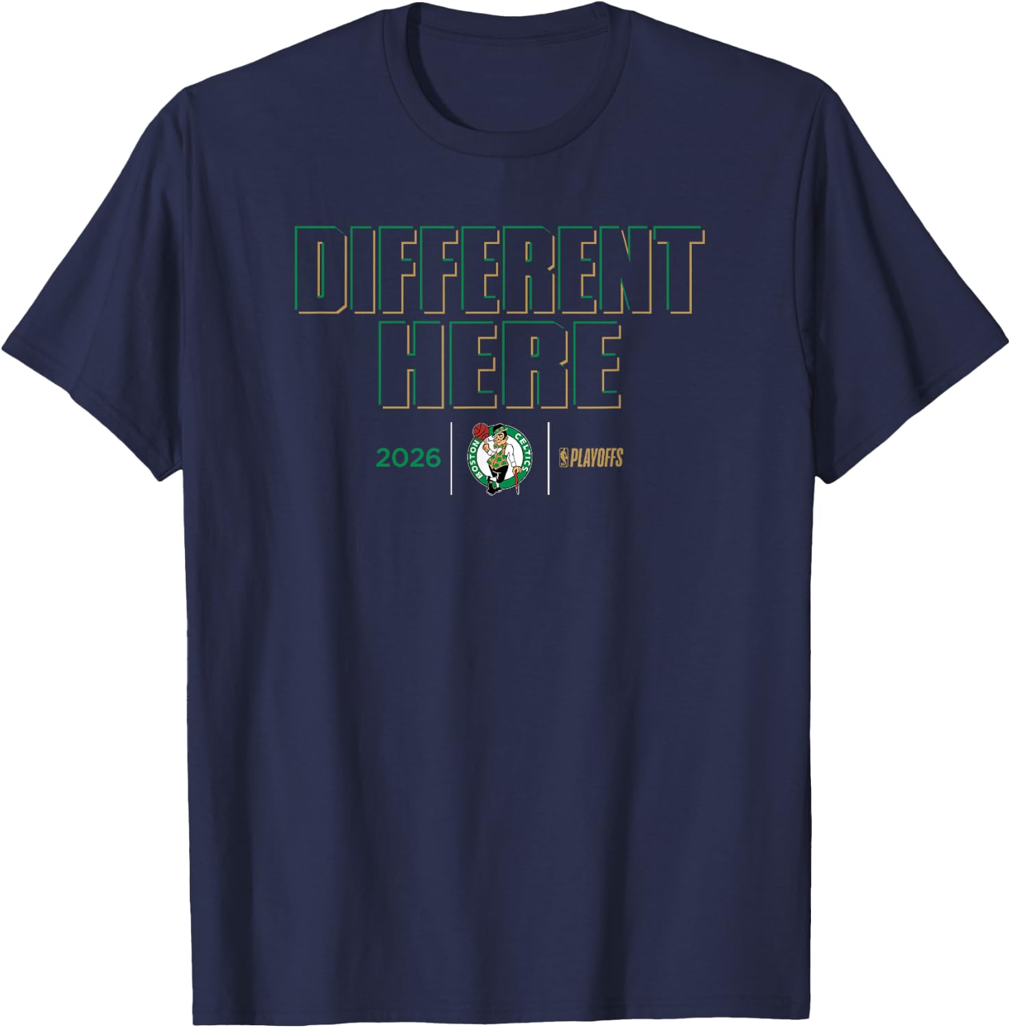 NBA 2026 Playoffs Mantra Celtics Shadow Realm T-Shirt - T-Shirt | Navy