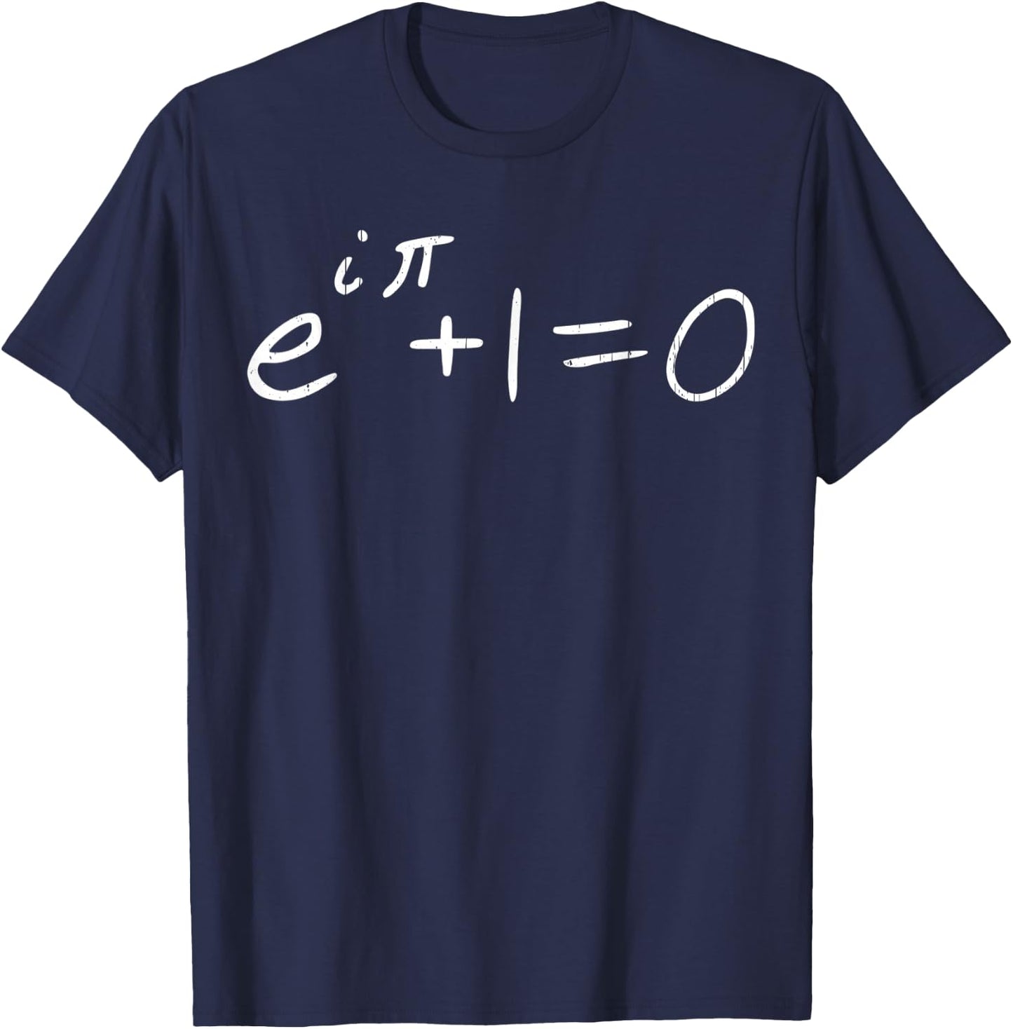 Vintage Math Teacher Euler's Formula and Euler's Identity T-Shirt - T-Shirt | Navy