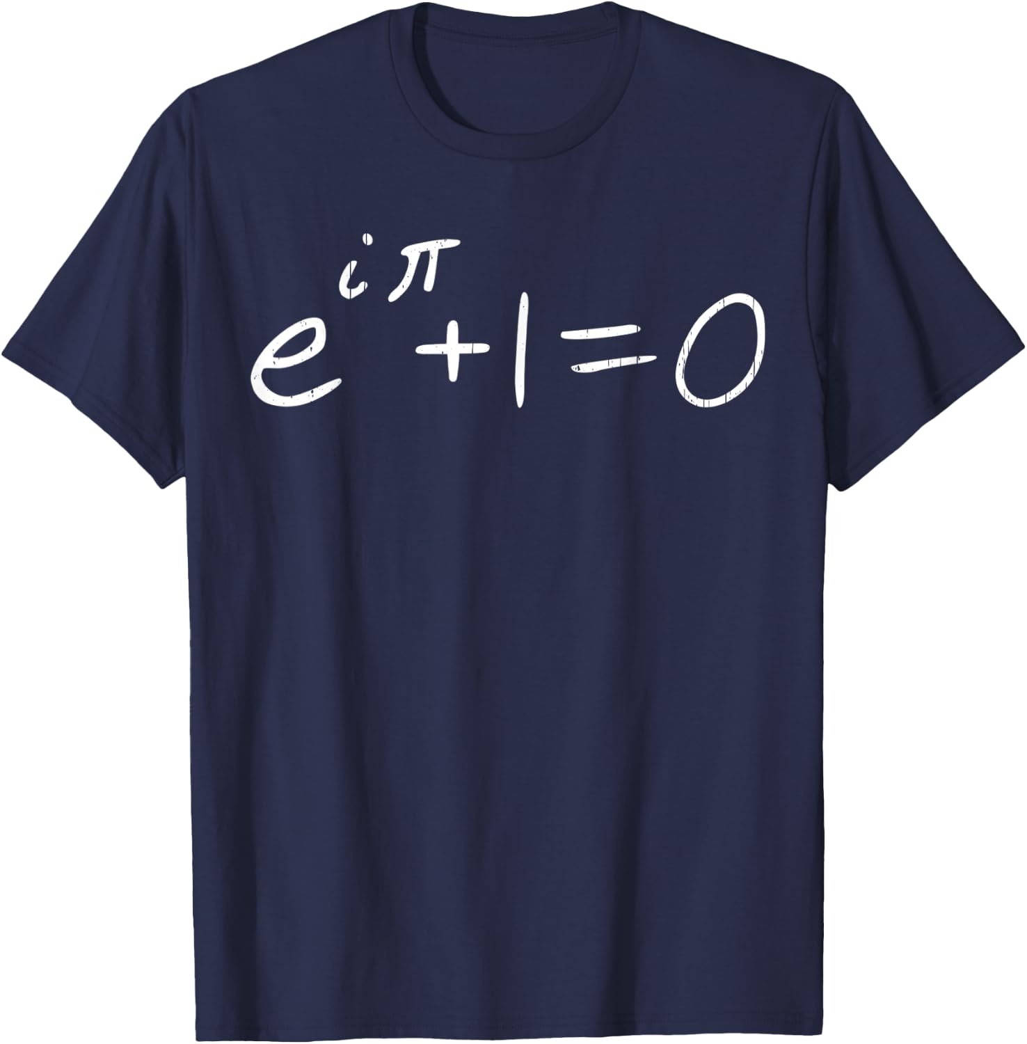 Vintage Math Teacher Euler's Formula and Euler's Identity T-Shirt - T-Shirt | Navy