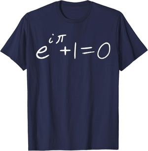 Vintage Math Teacher Euler's Formula and Euler's Identity T-Shirt - T-Shirt | Navy