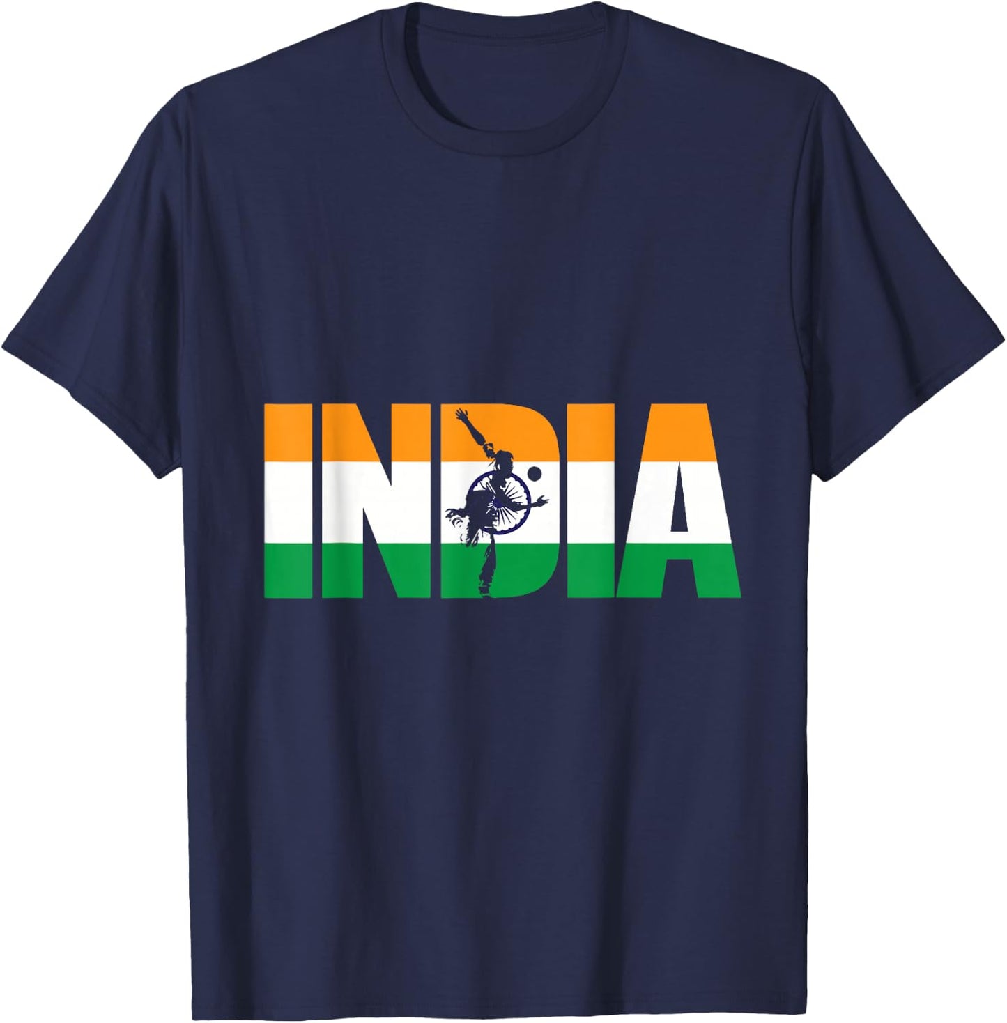 India Cricket Supporters Shirt Jersey | Indian Cricket Fans T-Shirt - T-Shirt | Navy