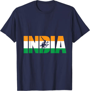 India Cricket Supporters Shirt Jersey | Indian Cricket Fans T-Shirt - T-Shirt | Navy