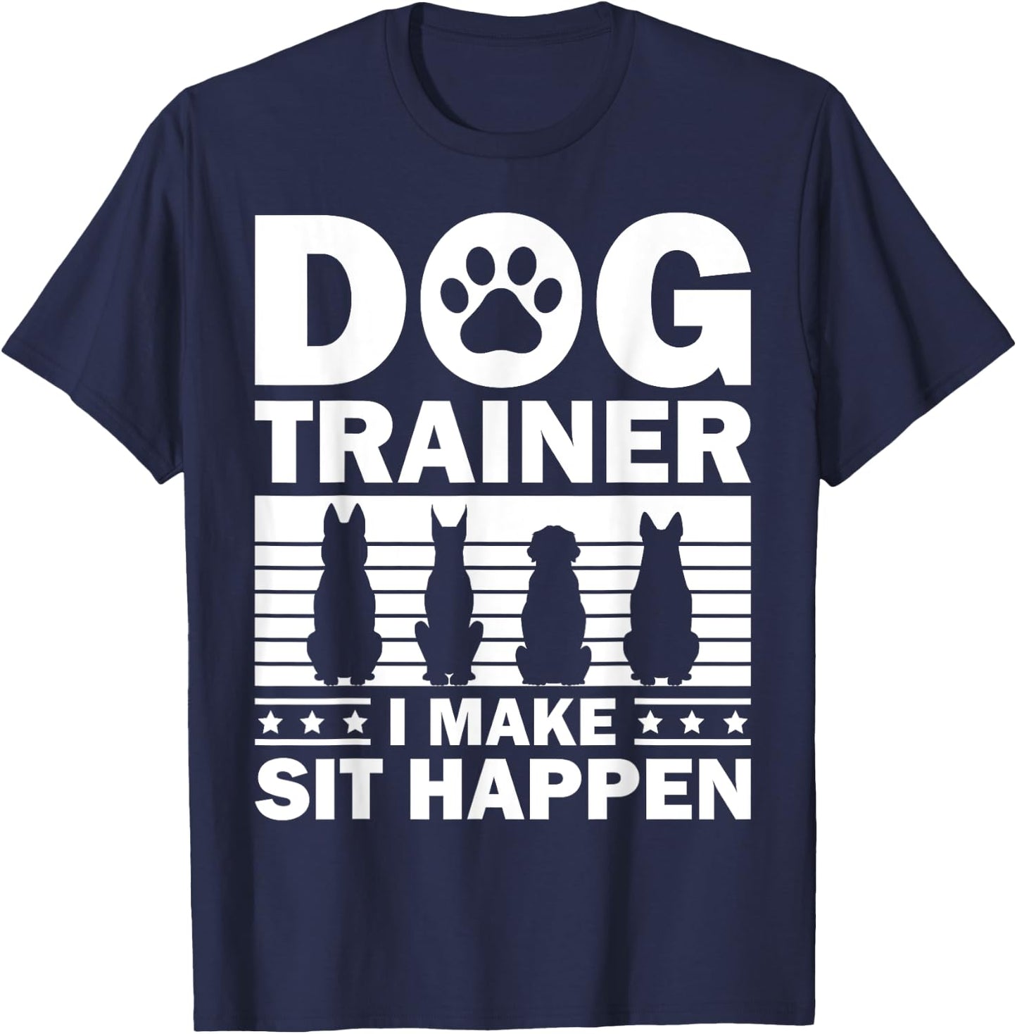 Cool Dog Trainer Women Dog Training Agility Class T-Shirt - T-Shirt | Navy